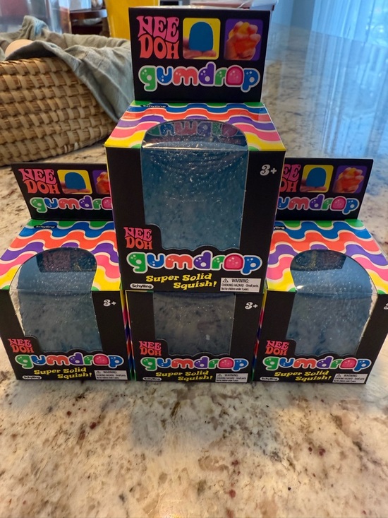 Schylling Other - NeeDoh Gumdrop Super Solid Squish! Blue Stress Toy - NeeDoh